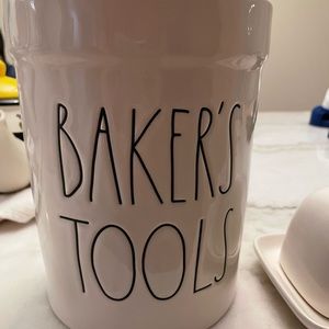 Rae Dunn BAKERS TOOLS container